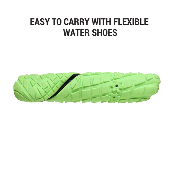 Men's Lightweight Water Shoes - BLACK NEON GREEN - 4